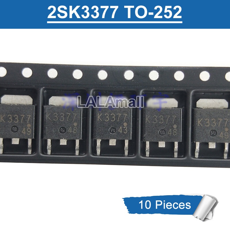 10pcs K3377 2SK3377 TO-252 20A/60V N-channel MOSFET ทรานซิสเตอร์ใหม่เดิม