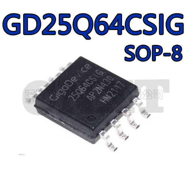 1 ~ 5 ชิ้น GD25Q64CSIG SOP-8 64Mbit SPI แฟลชชิปหน่วยความจํา