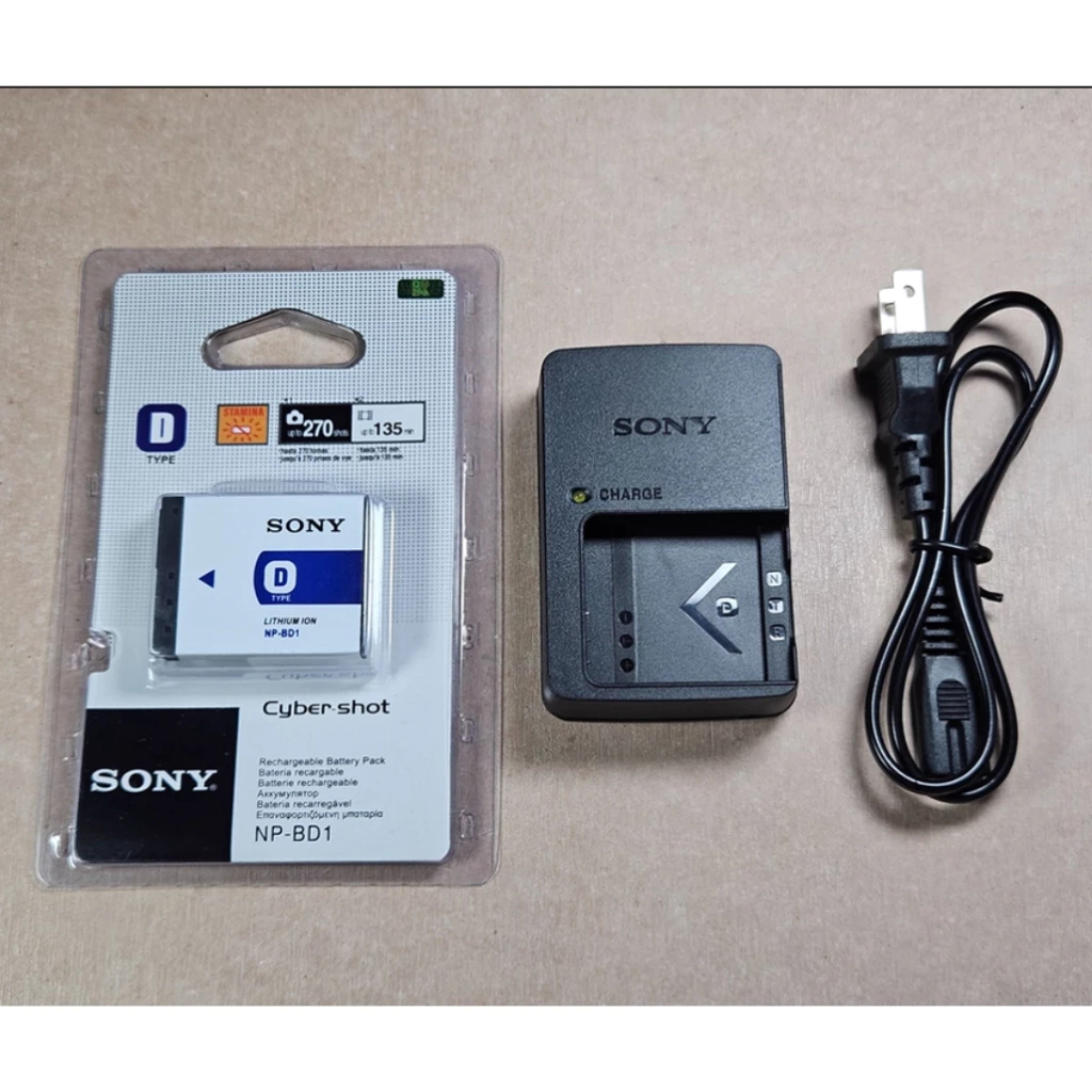 ยี่ห้อใหม่ Sony DSC-T2 T300 T700 TX1 T77 T70 กล้อง NP-BD1 แบตเตอรี่ + เครื่องชาร์จ