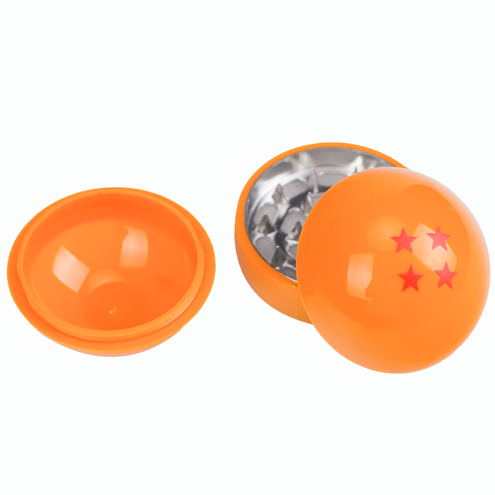 55mm Dragon Ball Herb Grinder Manual Rotating with Metal Card Slot Portable Kitchen Small Tool Holid