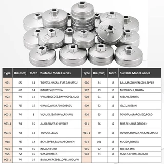 ประแจถอดกรองน้ำมันเครื่อง 23 ชิ้น ถอดกรองนํ้ามันเครื่อง ขันกรอง