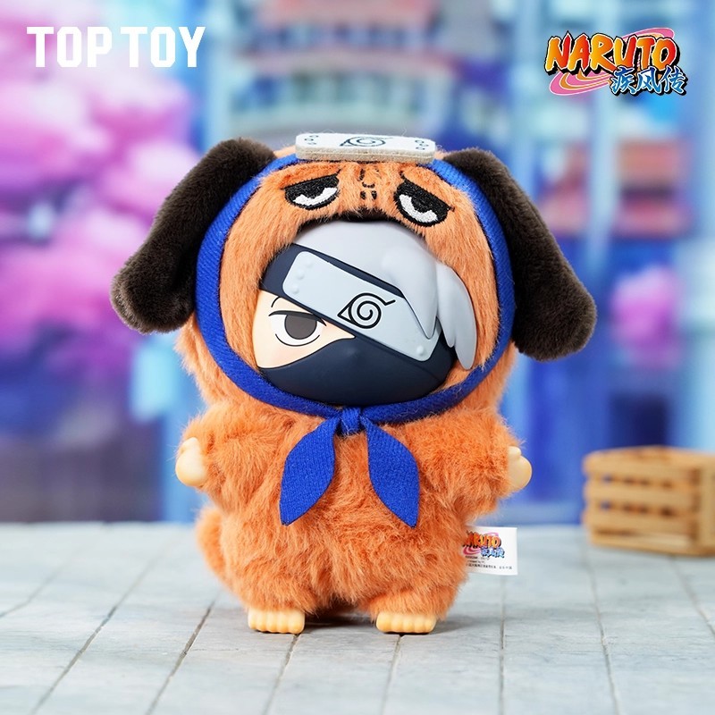 TOPTOY Naruto Shippuden Cute Beast Party Series ตุ๊กตาไวนิล Naruto Kakashi Uchi Mystery Box