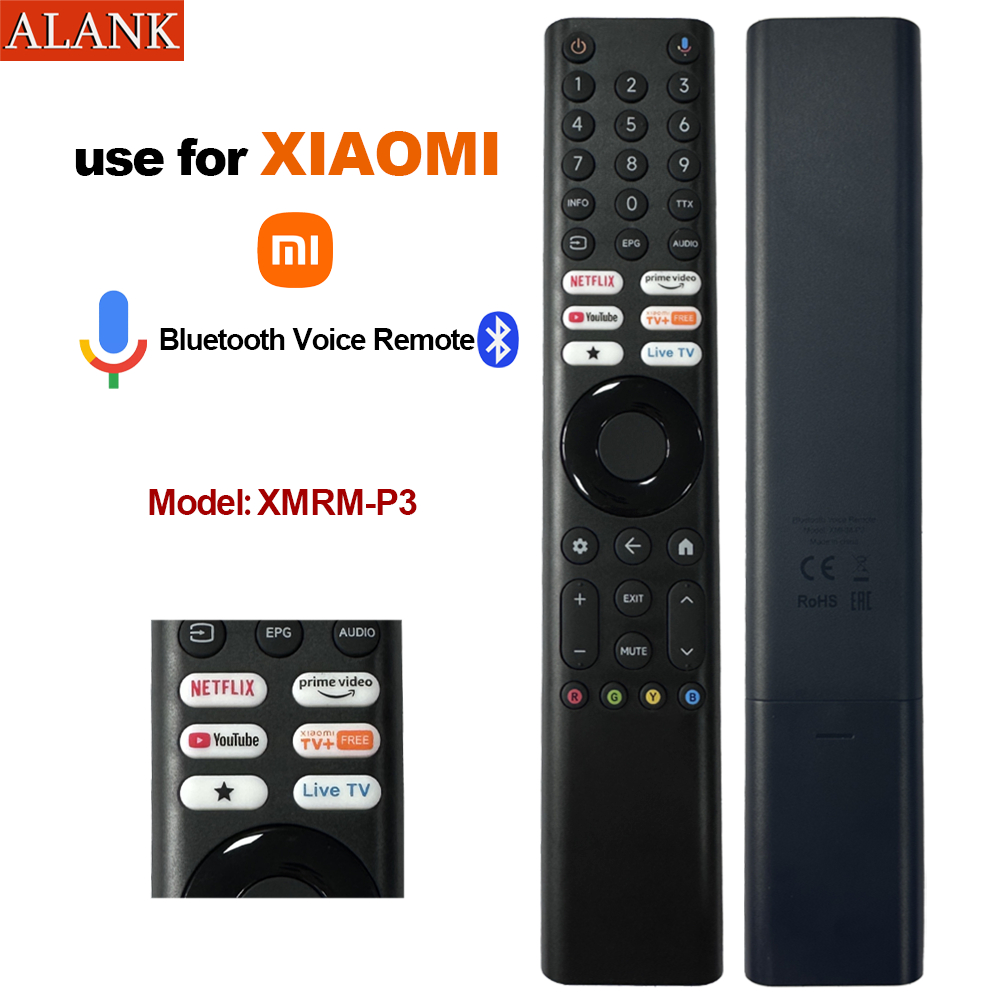 ALANK รุ่น XMRM-P3 สำหรับ รีโมททีวี XIAOMI Smart 4K UHD TV รีโมทบลูทูธและเสียงพูด XIAOMI รุ่นใหม่
