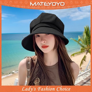 MATEYOYO ผู้หญิงหมวกกันแดดหมวกปีกกว้างแบบพกพาพับได้หมวกป้องก…