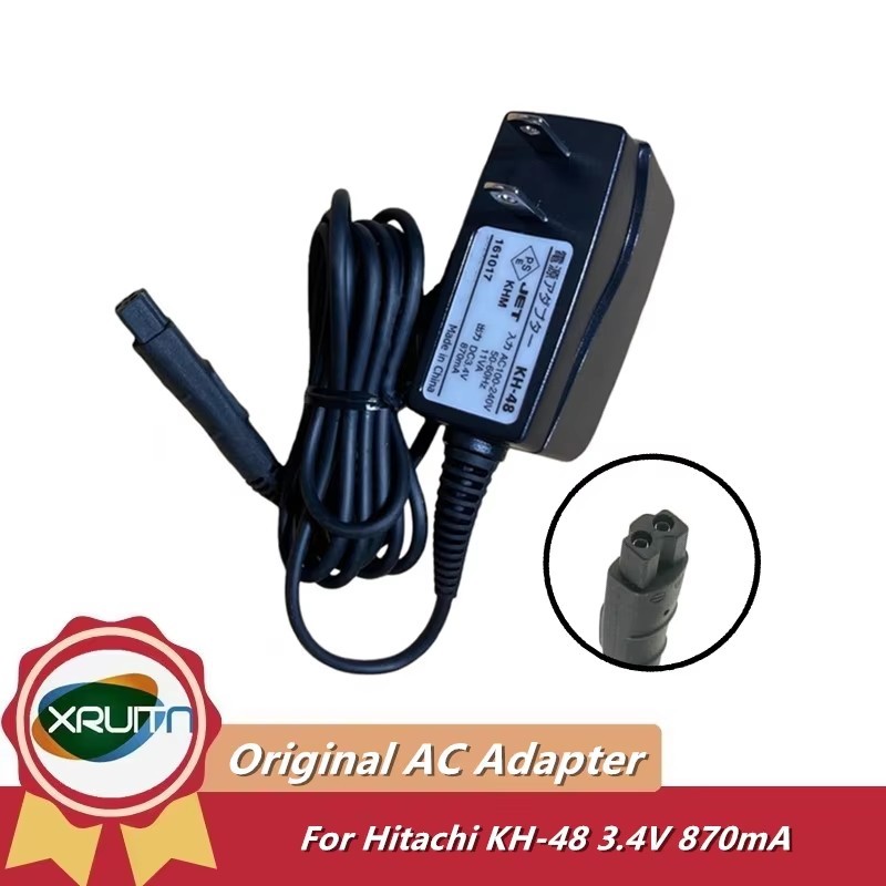 Original KH-48 AC100-240V DC 3.4V 870mA อะแดปเตอร์ AC สายไฟสําหรับ Hitachi RM-LF433 RM-LF437 RM-LF43