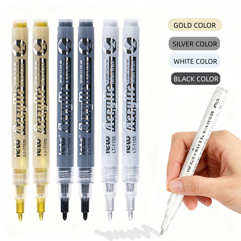 อะคริลิค Marker กันน้ํา Quick-Drying DIY ภาพวาด Graffiti Highlighter Art เฉพาะ WJ251