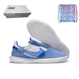 รองเท้าฟุตบอลสำหรับผู้ชาย ไซส์ 39-45 สีน้ำเงินและขาว ออกแบบม…