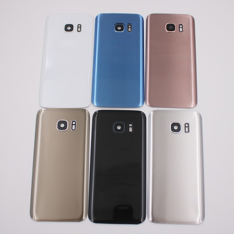 ฝาหลังแบตเตอรี่เดิมสําหรับ Samsung Galaxy S7 G930F S7 Edge s7edge G935F ด้านหลังประตูกรณีซ่อม Replam