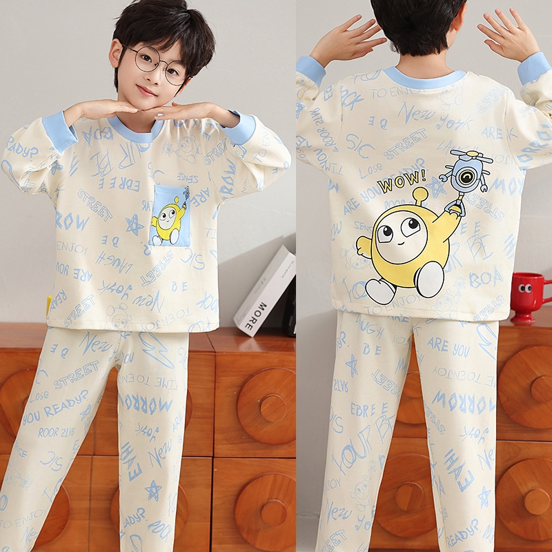 Eid Mubarak ชุดนอนแขนยาวรอบคอสำหรับเด็กชายและหญิง อายุ 11-12 ปี