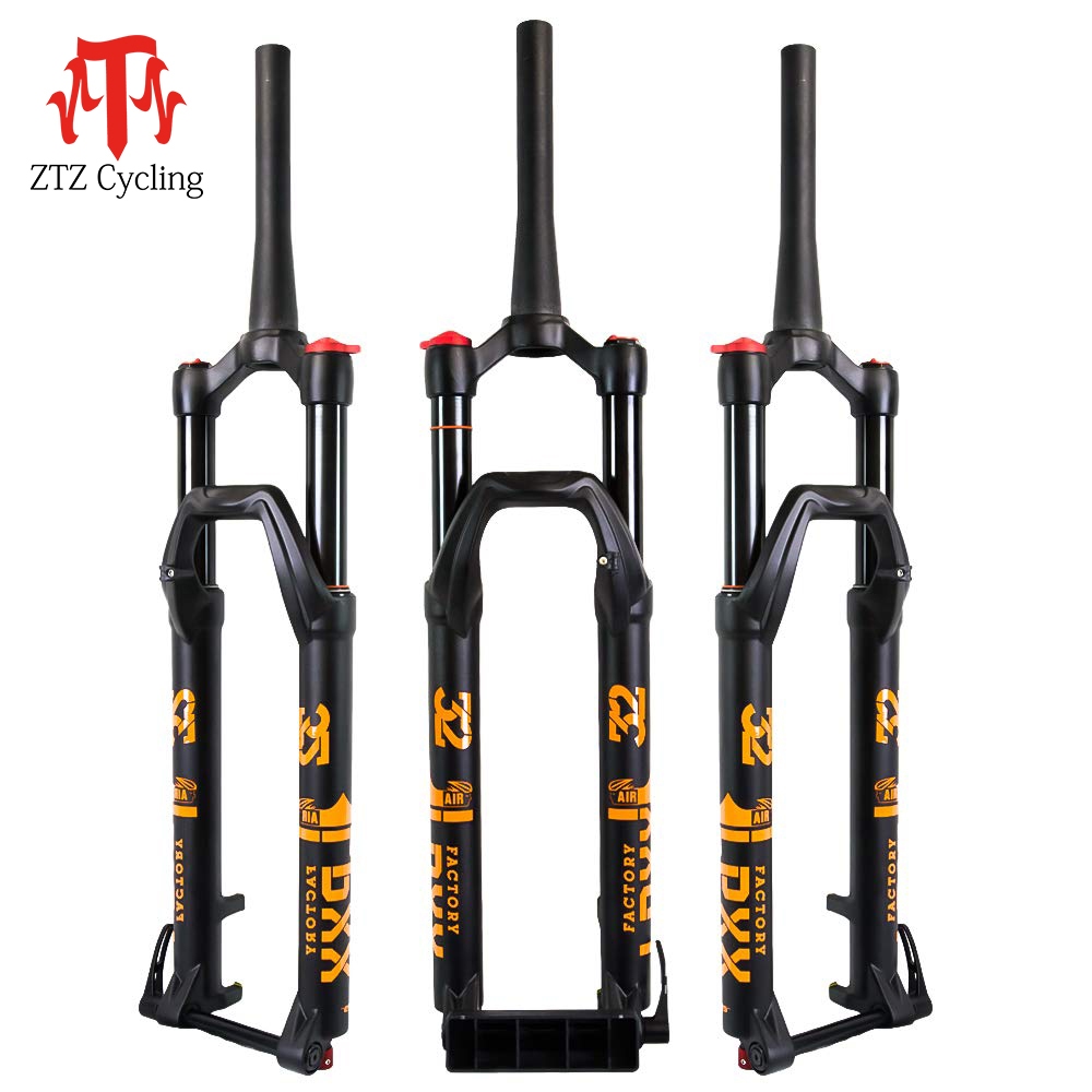 ZTZ จักรยานเสือภูเขา Downhill ส้อม 27.5/29 100*15 มม.TA Lock-out, Rebound ปรับ,แมกนีเซียม MTB ชิ้นส่