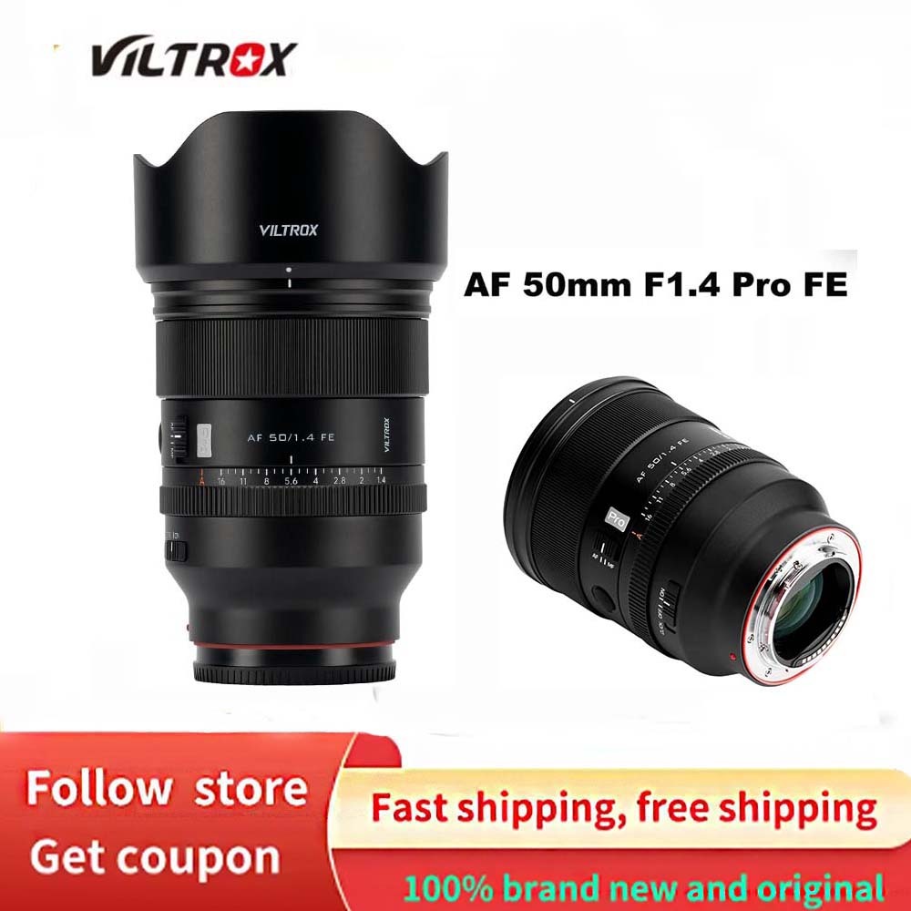 ใหม่ VILTROX 50 มม.F1.4 Pro FE Full Frame Auto Focus มาตรฐาน Prime เลนส์สําหรับ Sony E-Mount A7IV A7