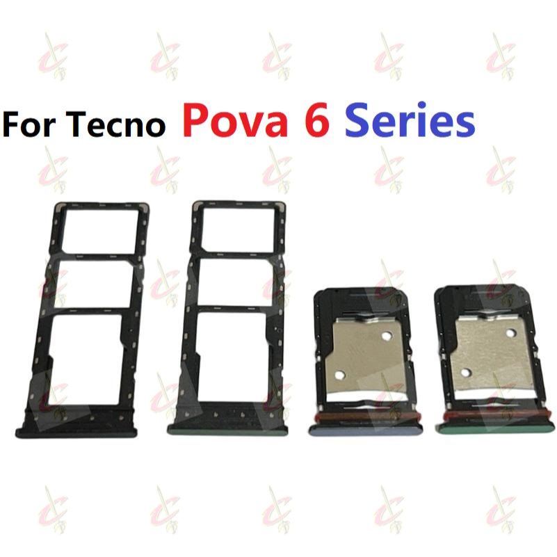 ที่วางถาดซิมการ์ดสําหรับ Tecno Pova 6 Neo Pro 5G LI6 LI7 LI9