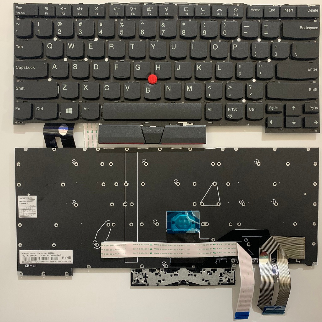 US สําหรับ Lenovo Thinkpad T14s T14s Gen1 T14s Gen 2 X1 Extreme 3rd Gen แป้นพิมพ์แล็ปท็อป