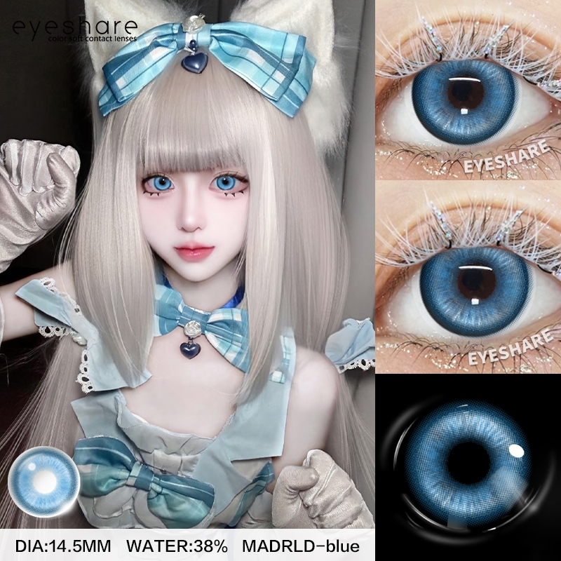 SparkleGirl คอนแทคเลนส์คอสเพลย์อะนิเมะตา 14.0มม สีชมพู/แดง/น้ําเงิน/ม่วง