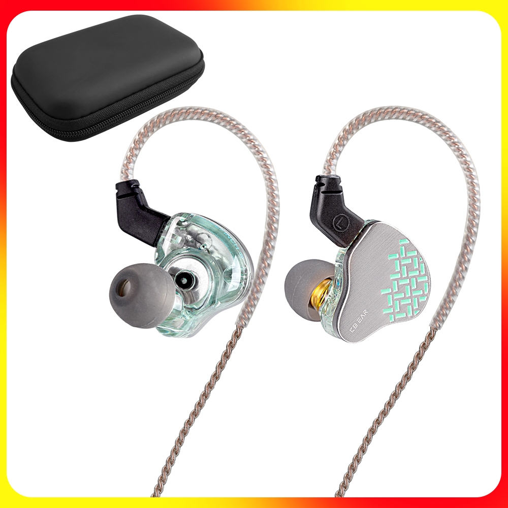 Uareliffe KBEAR Rosefinch เอียร์บัดกล่องเก็บ HiFi In-ear Monitor 10 มม.คอมโพสิตไดอะแฟรมชุดหูฟังโลหะล