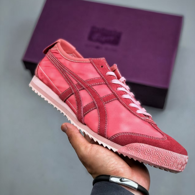 Asics Onitsuka Tiger MEXICO 66 Onitsuka Tiger ผู้ชายผู้หญิง Retro Classic Low-Top รองเท้าผ้าใบ