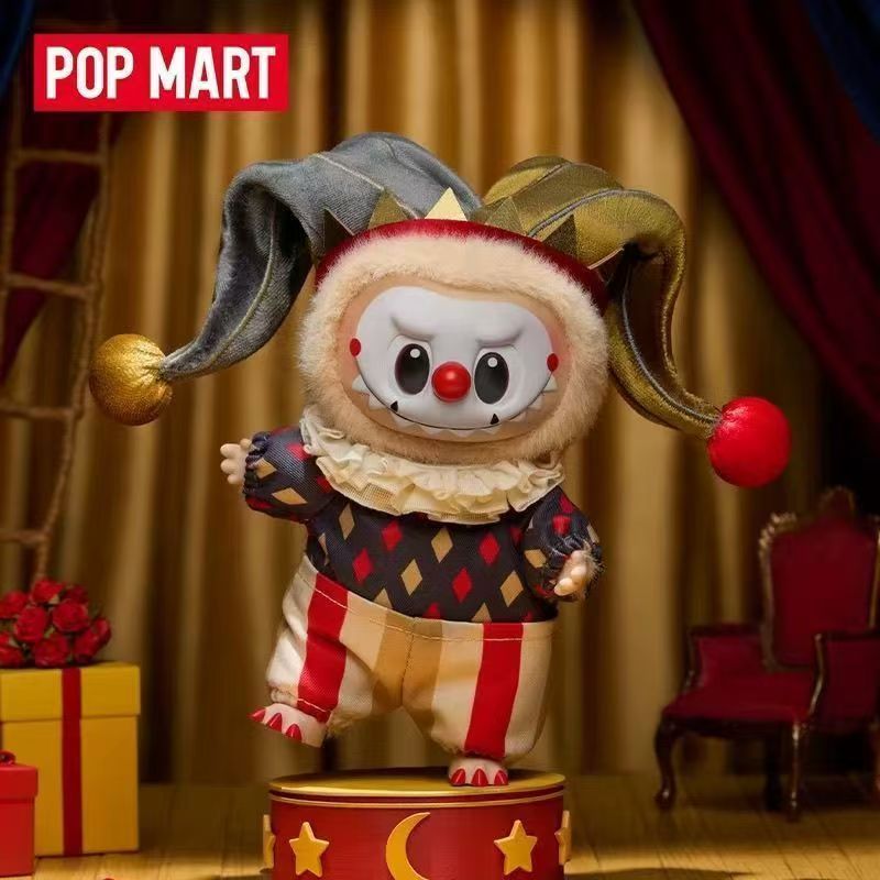 POPMART WHY SO SERIOUS Series ไวนิลฮาโลวีนจี้ตุ๊กตาปริศนากล่องของขวัญ