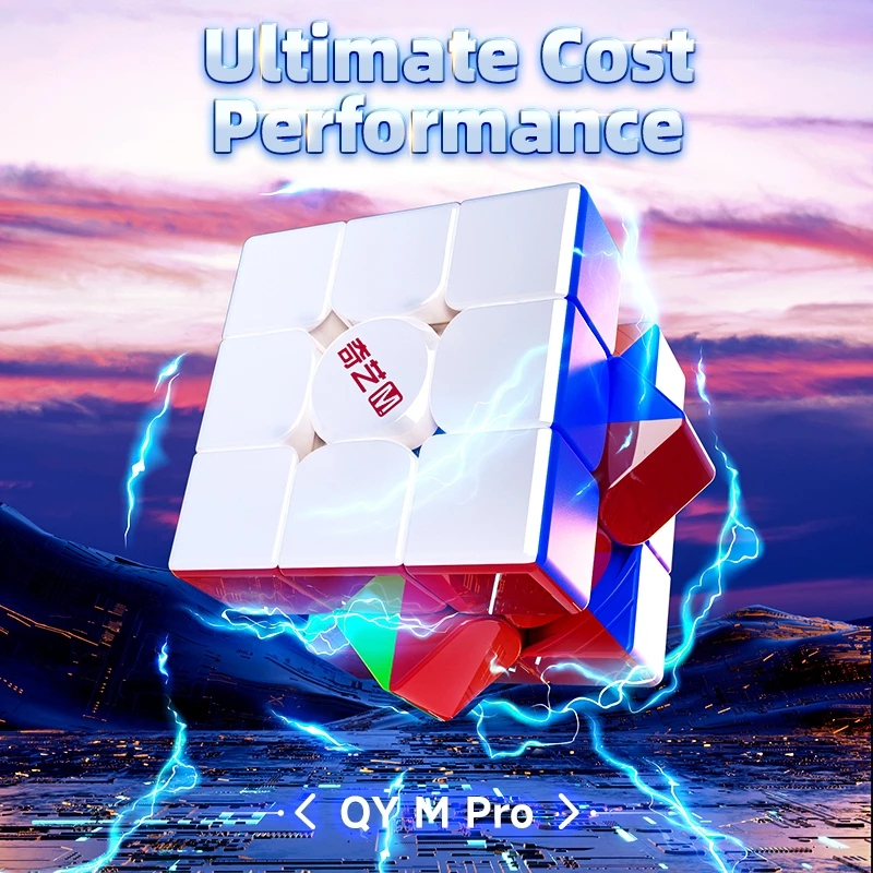 QIYI M Pro Magnetic Maglev Ball-Core UV 3x3 Cube Professional 3x3 ปริศนาความเร็ว 33 เด็ก Fidget ของเล่น Original Qiyi Cube
