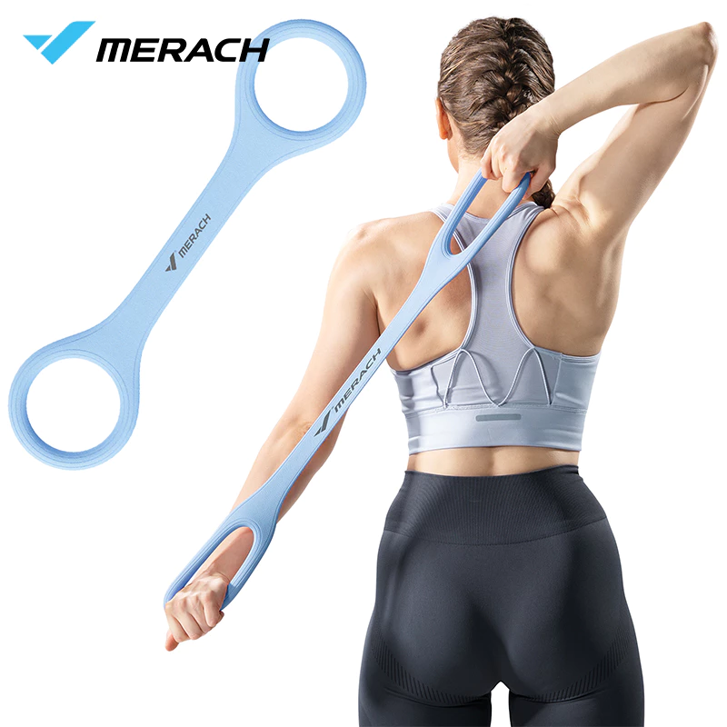 MERACH Puller สำหรับผู้หญิง ออกแบบเปิดหลัง กระชับไหล่ พร้อมสายยืดหยุ่น TPE และเชือกรูปร่างต่างๆ 8 แบบ