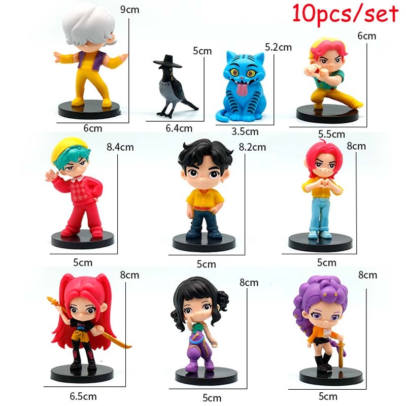 10pcs Saja Boys ชุดของเล่น Kpop Demon Hunters Zoey Mira Rumi Jinu เด็ก Abby Romance Mystery รุ่นสําหรับเด็กตกแต่งของขวัญ ราคา ถูกที่สุด ดีลบีเคเค แกลเลอรีภาพที่ 3