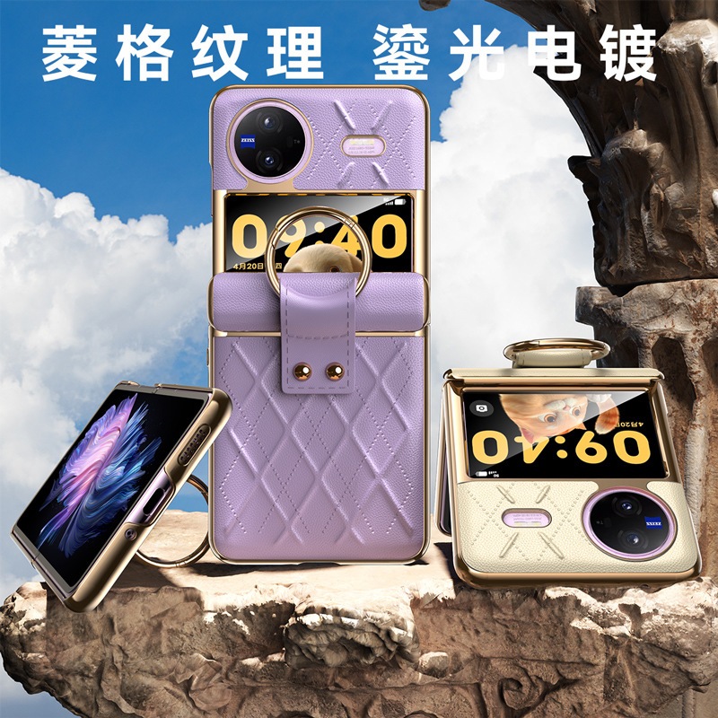 ใช้ได้กับเคสโทรศัพท์ Vivo XFlip พร้อมหน้าจอพับและ X Flip บานพับเคสป้องกันแบบเต็ม