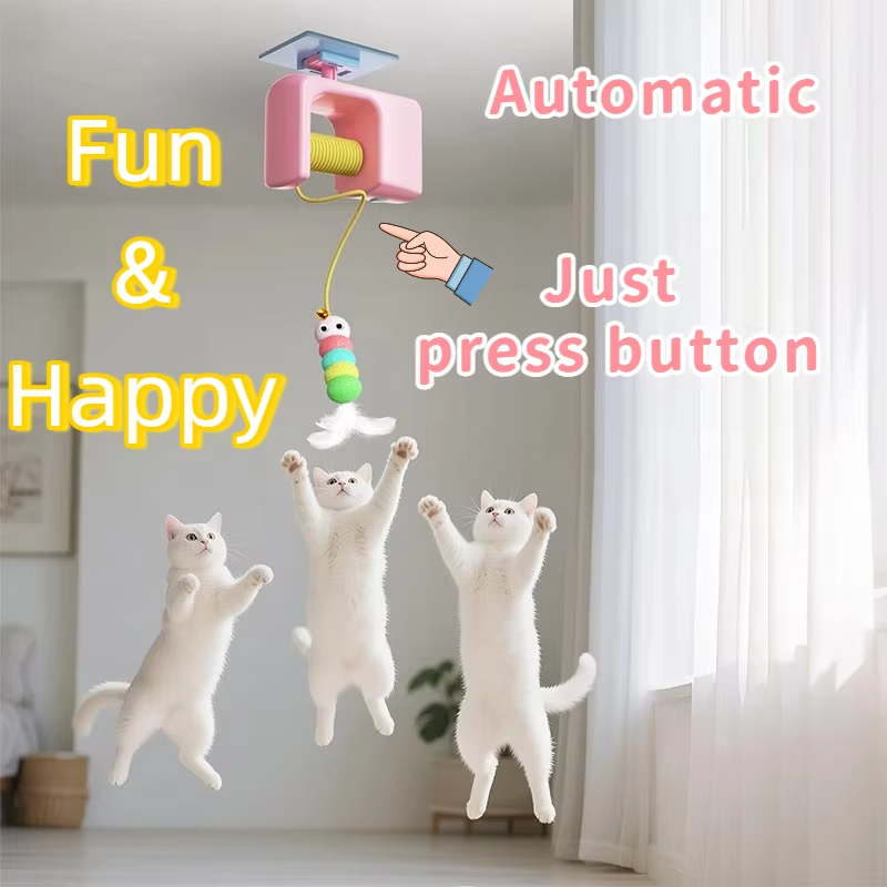 ของเล่นแมวแบบโต้ตอบ ไฟฟ้า Yo-Yo สมาร์ทประตูแขวนลูกบอล Self-entertainment สวนสนุก Artifact
