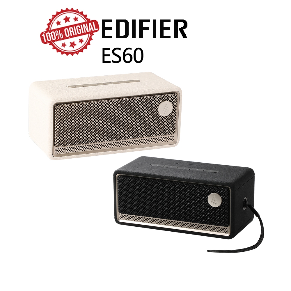 Edifier ES60 ลำโพงบลูทูธพกพา V5.4 จับคู่สเตอริโอ เชื่อมต่อหลายจุด ไมโครโฟนในตัว สนทนาได้ชัดเจน เอฟเฟ