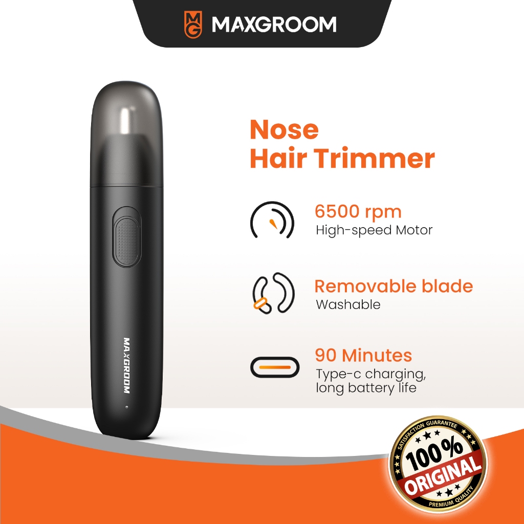 Maxgroom Nose & Ear Hair Trimmer เครื่องตัดขนจมูก เครื่องเล็มขนจมูกไฟฟ้า เครื่องตัดขนจมูกขนาดเล็ก ตัดขนจมูก ชาย / หญิง รับประกันสินค้า 1 ปี M-2220,ของขวัญวันวาเลนไทน์, ของขวัญปีใหม่