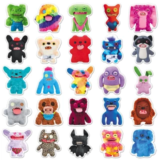 50 ชิ้นน่ารัก Little Monster FUGGLER สติกเกอร์กันน้ําสําหรับแล็ปท็อปเคสโทรศัพท์ Tumbler สติกเกอร์ Graffiti Creative DIY