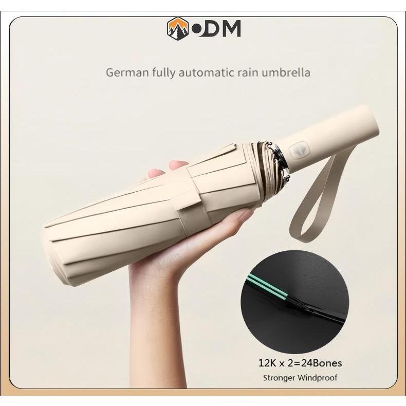 OUTDOORMORE ร่ม ร่มพับอัตโนมัติ อัตโนมัติ UV กันฝนกันแดดกันUV พกพาสะดวก น้ำหนักเบา Umbrella ระบบเปิด-ปิดออโต้ ส่งจากไทย  (24กระดูก)