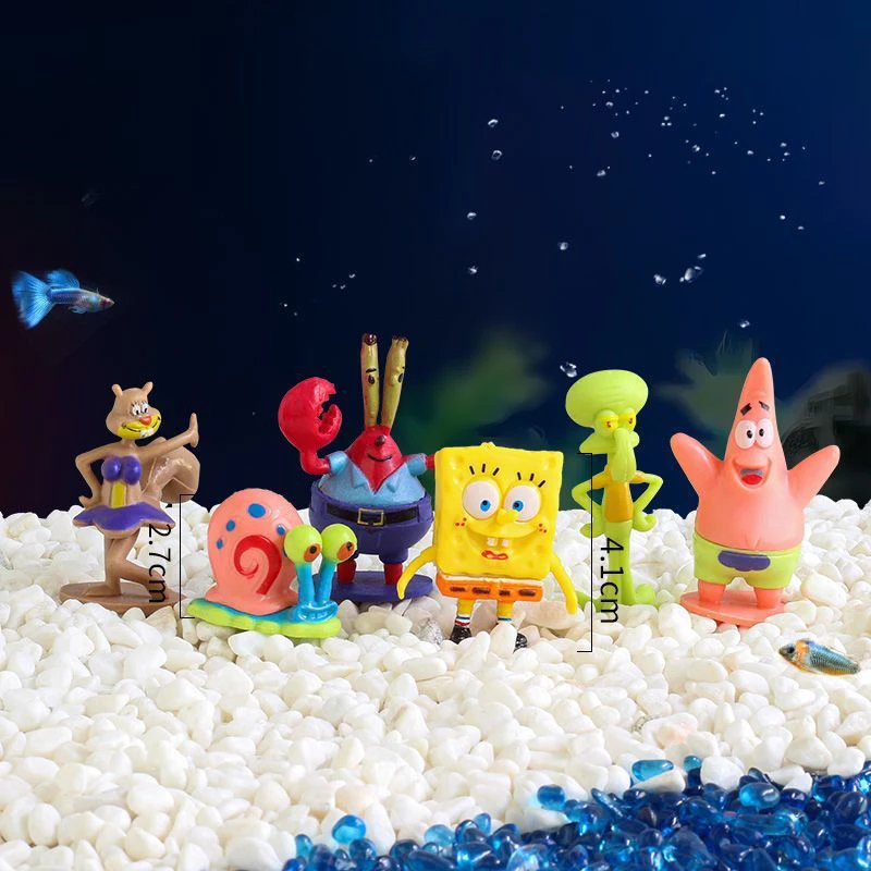 เซ็ตตกแต่งตู้ปลาการ์ตูน SpongeBob ที่หลบซ่อนปลาเล็ก thumbnail 5