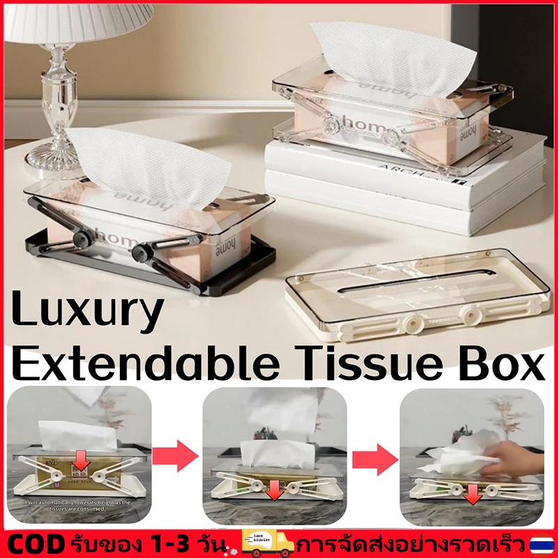 [ผู้ขายท้องถิ่น]🚚 2ชิ้นสร้างสรรค์กล่องกระดาษทิชชูยกขึ้นตู้เนื้อเยื่อฤดูใบไม้ผลิออกแบบสากลยืดผู้ถือกระดาษทิชชูห้องน้ํากระดาษกรณีบ้านสก์ท็อปตกแต
