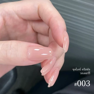 MORDDA ใหม่สีโปร่งใสสีชมพูสีน้ําตาลเจลยาทาเล็บ, ความมันวาวยาวนาน, เหมาะสําหรับร้านเล็บและใช้ครอบครัว