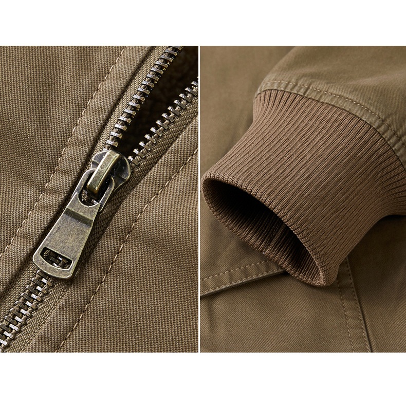 แจ็คเก็ตเบสบอล JEES SPIRIT 1941 ESTD ทำจากผ้าฝ้ายแท้ เหมาะสำหรับฤดูใบไม้ผลิและฤดูใบไม้ร่วง ใช้งานหรือลำลองได้ - รูปที่ 5