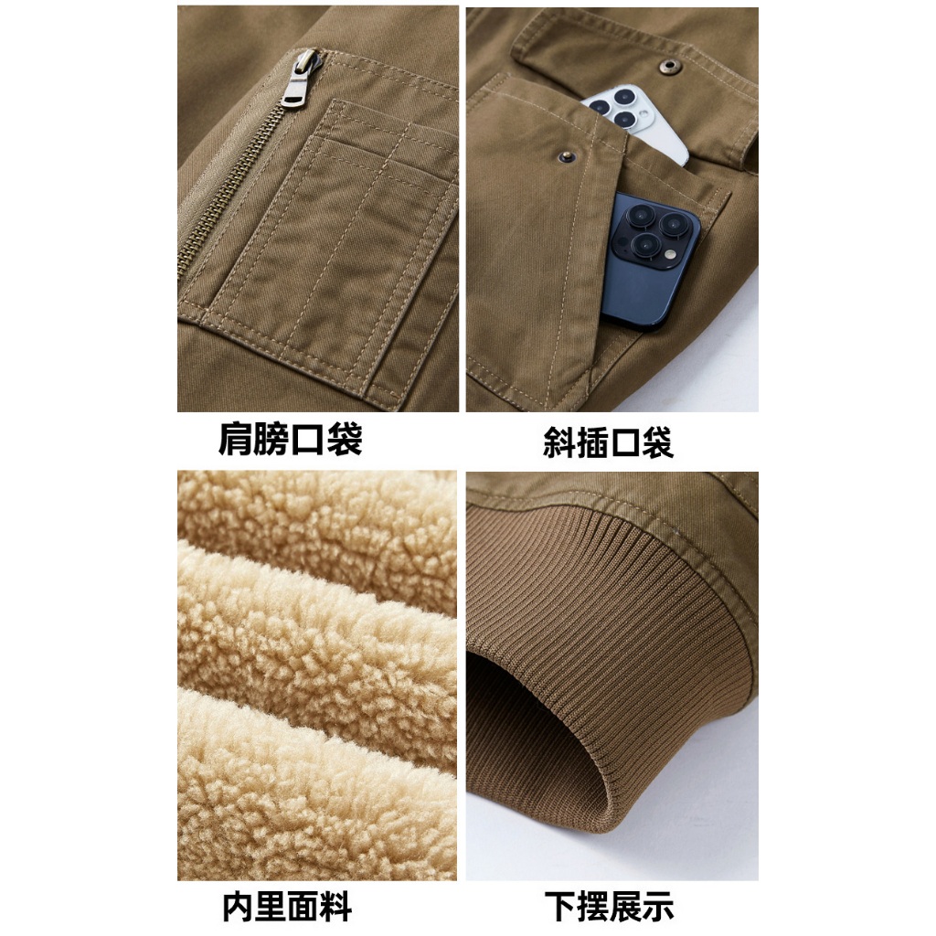 แจ็คเก็ตเบสบอล JEES SPIRIT 1941 ESTD ทำจากผ้าฝ้ายแท้ เหมาะสำหรับฤดูใบไม้ผลิและฤดูใบไม้ร่วง ใช้งานหรือลำลองได้ - รูปที่ 7