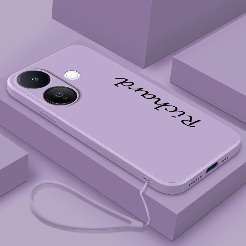 Vivo V60 Lite VIVO V60Lite Soft Case Custom Name Case Anti-Slip Candy Soft Cover