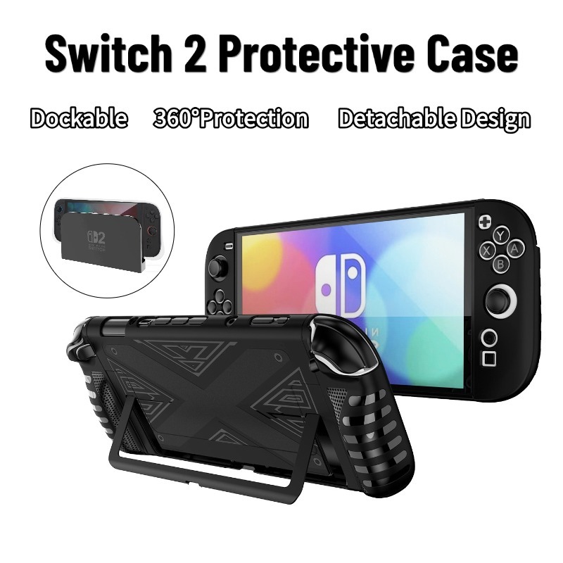 Dockable Switch 2 สําหรับ Nintendo Switch 2 Ergonomic Grip Design ShockProof สต็อกท้องถิ่นของขวัญปีใหม่ของขวัญสําหรับ collegue