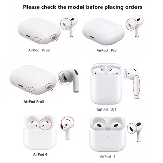 3 คู่ Eartips เปลี่ยนสําหรับ Apple AirPods Pro 3 2, Anti Slip เอียร์บัดซิลิโคนหูฟังเคล็ดลับใช้งานร่วมกับ AirPod Pro
