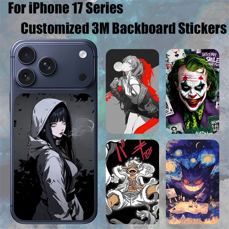 17ProMax สําหรับ iPhone 17 Pro Max ที่กําหนดเอง 3M Matte อะนิเมะการ์ตูน Backboard สติกเกอร์