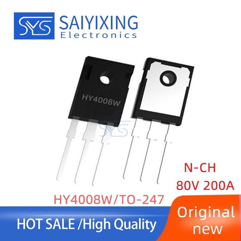 5PCS ยี่ห้อใหม่ HY4008W 4008W HY4008 แพคเกจ TO-247 80V 200A MOSFET ทรานซิสเตอร์