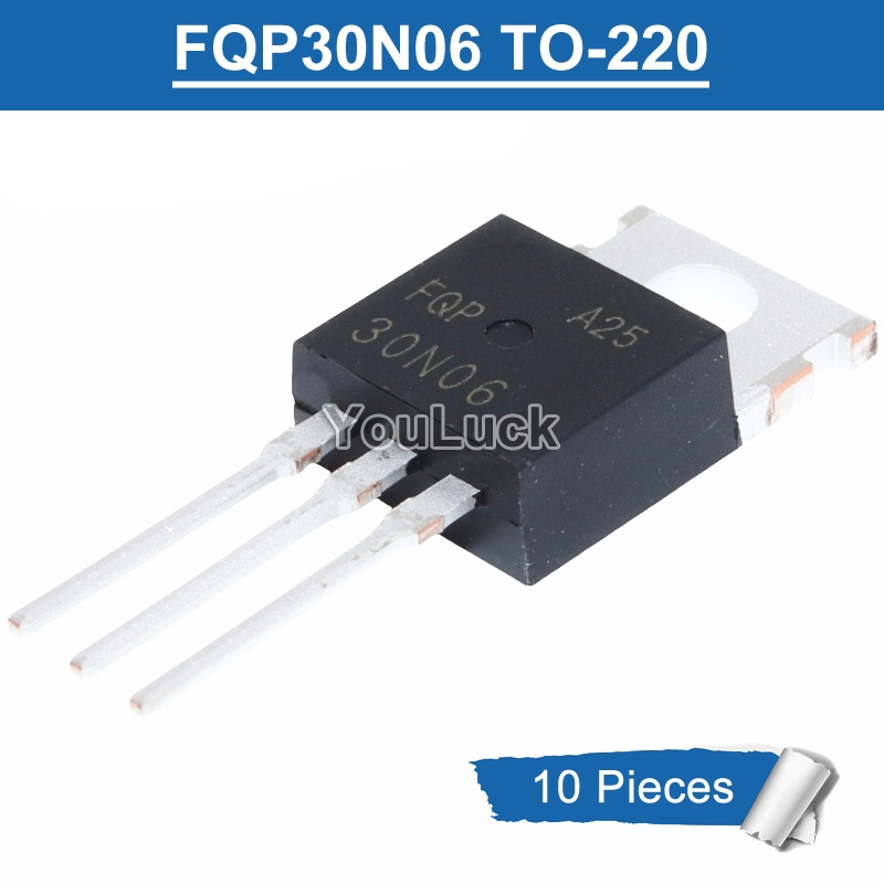 10 ชิ้น FQP30N06 FQP30N06L TO-220 30A/60V MOSFET ทรานซิสเตอร์ใหม่