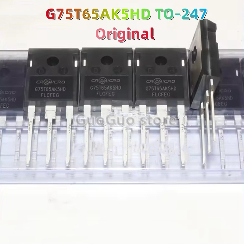 TO-247 2 ชิ้น G75T65AK5HD CRG75T65AK5HD TO247 75A/650V IGBT ทรานซิสเตอร์ใหม่ pxr3