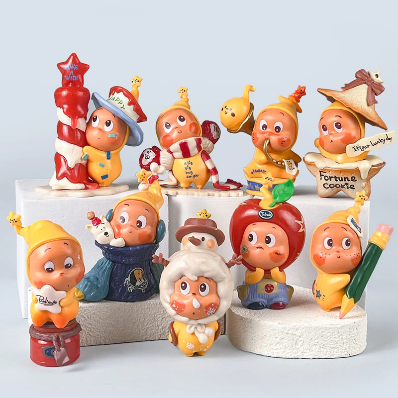 6 ชิ้น Twinkle123 Star Man Series น่ารัก Star Man Third Generation Handmade เครื่องประดับของขวัญวันเกิด