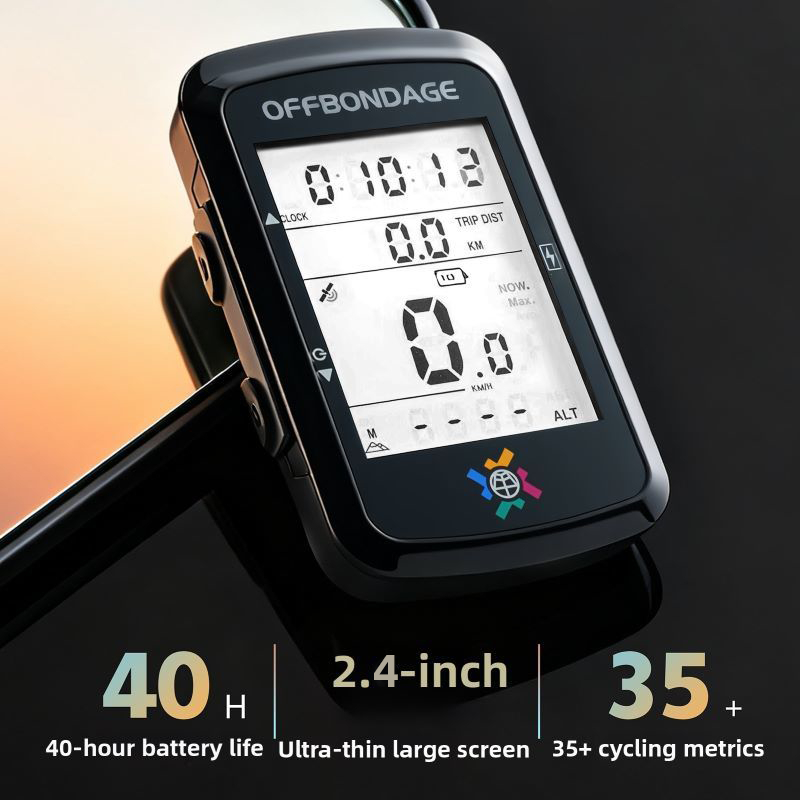 จักรยานคอมพิวเตอร์ไร้สายพร้อมGPS ติดตามการปั่นและวัดระยะทางได้ กันน้ำสำหรับจักรยานเสือหมอบและMTB