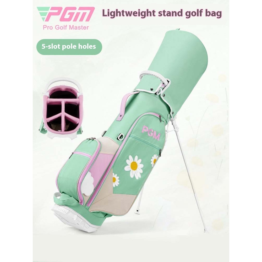 Pouch กอล์ฟสำหรับผู้หญิง PGM QB188 พร้อมเข็มขัดไหล่และป้องกันการกระเด็นของน้ำ
