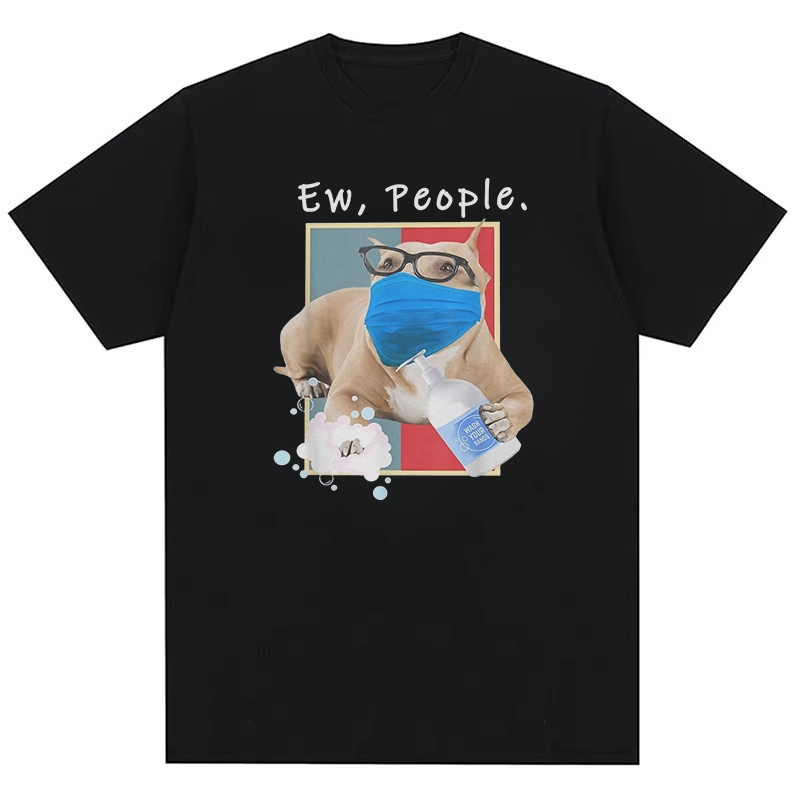 เสื้อยืดพิมพ์ลายwash my belly สไตล์Pibble Meme ผ้าฝ้ายสำหรับทุกคน