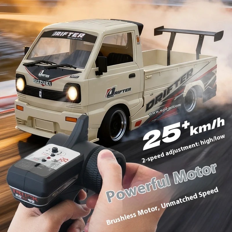 WPL D14S 1/10 brueshless 4WD drift รถบรรทุก RC รูปที่ 2