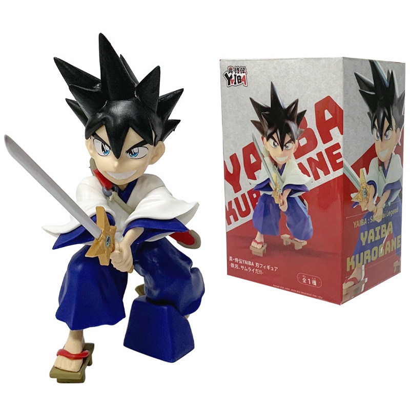 17 ซม.อะนิเมะ Kenyuu Densetsu Yaiba ตัวอักษรรูป Samurai รุ่น Q PVC Action Figures ตุ๊กตาของเล่นตกแต่งของขวัญวันเกิด