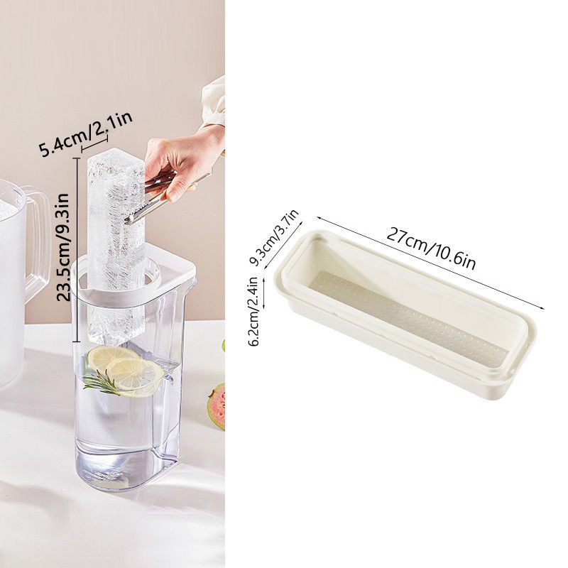 ถาดน้ำแข็งยาว ถาดน้ำแข็งที่ถอดออกได้ง่าย แม่พิมพ์พลาสติก อุปกรณ์ทำน้ำแข็ง - รูปที่ 6