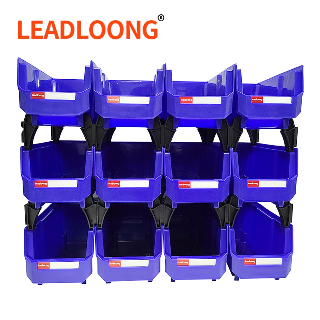 LEADLOONG V3 กล่องอะไหล่ 276*139*128 มม. จัดส่งที่รวดเร็วในสต็อก ชั้นวางสินค้าเชิงปฏิบัติการ ชั้นวางของ อะไหล่แบบวางซ้อนกันได้ กล่องเก็บของที่รวมกันได้ การจัดระเบียบที่บ้าน